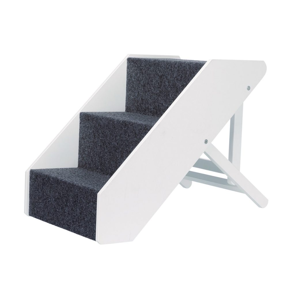 Huisdiertrap voor bank - 3-traps hondentrap voor middelgrote en kleine honden, oude katten - antislip huisdierentrap voor honden/kattenladder voor bedden, auto's